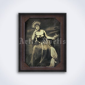 Astarte – Goddess of the Moon, night queen photo, astrology, mythology art, print, poster (DIGITAL DOWNLOAD)