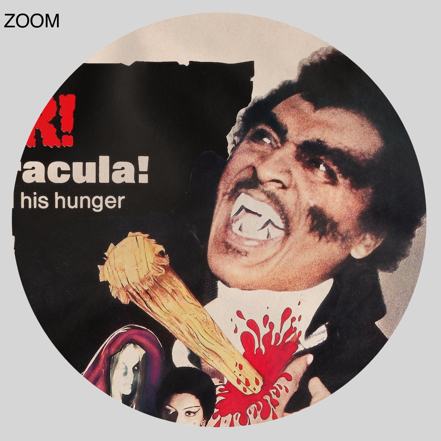 Blacula – 1972 Horror, Grindhouse, Exploitation Film, Vampire Art 