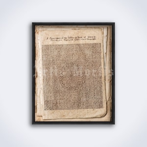 Magick cipher – Book of Enoch by John Dee and Edward Kelley - enochian magic print, poster (DIGITAL DOWNLOAD)
