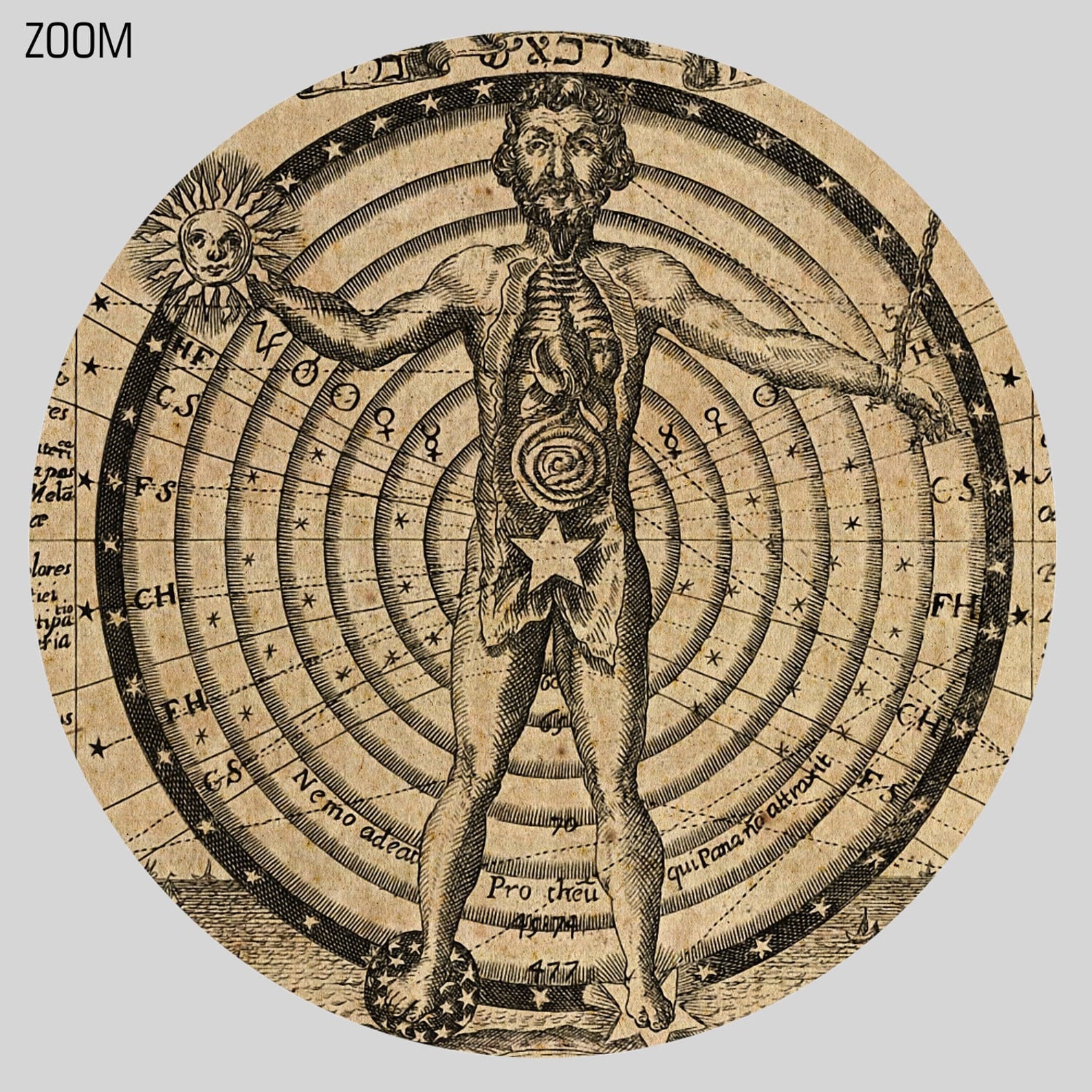 Medieval Kabbalistic Calendar Kabbalah Alchemy Etsy
