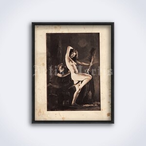 Preparation for the Sabbath art photo by William Mortensen, witch, witchcraft, print, poster (DIGITAL DOWNLOAD)