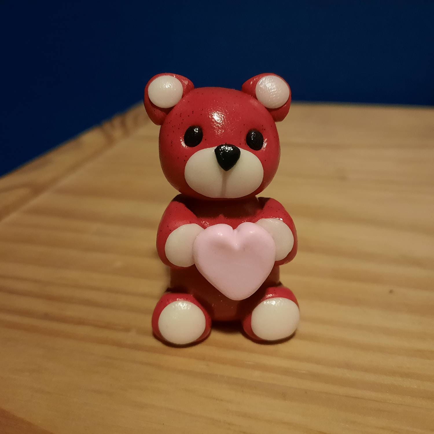 Small Teddy Bear Handmade Polymer Clay Etsy