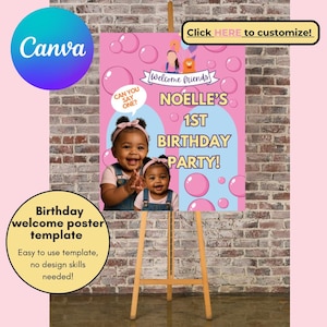 Editable Ms. Rachel Birthday Welcome Sign – Birthday Party Printable Decor | Instant Digital Download