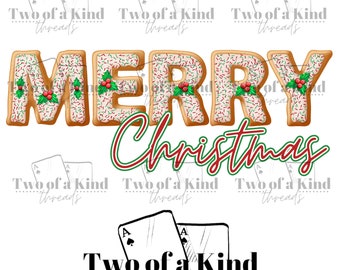 Merry Christmas Christmas Cookie PNG, Christmas PNG, Sublimation png file, Christmas sublimation png, Sublimation file, Instant download