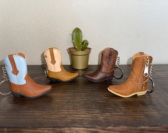 Handmade Cowboy Boot Keychain