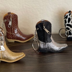 Glam Cowboy Boot Keychain