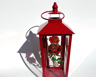 Red Rose Lantern - Mother’s day gift roses - Roses for gift