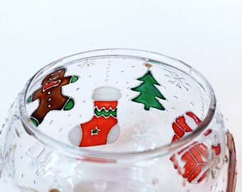 Christmas Ornaments Candle Holder