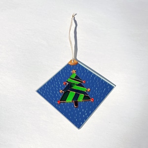 Christmas Tree Mirror Ornament - Christmas tree - Christmas gift - Christmas ornament