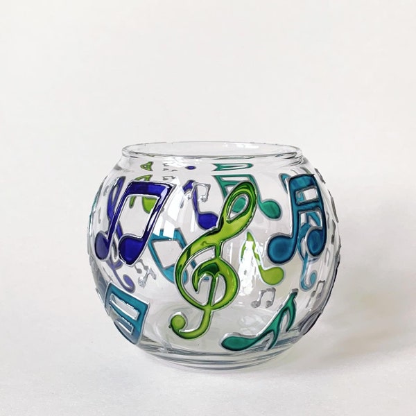 Music Themed Candle Holder Etsy