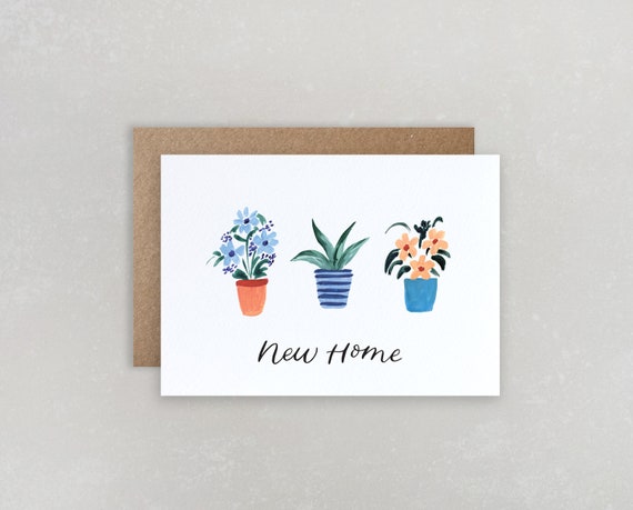 Plant Illustrations New Home Card | Housewarming Card