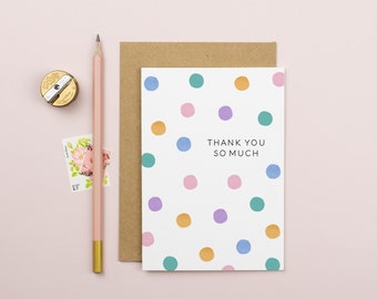 Thank You Very Much Dots Card
