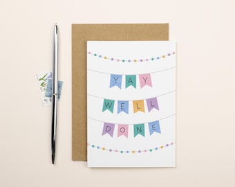 Yay Bien Hecho / Tarjeta de Felicitaciones