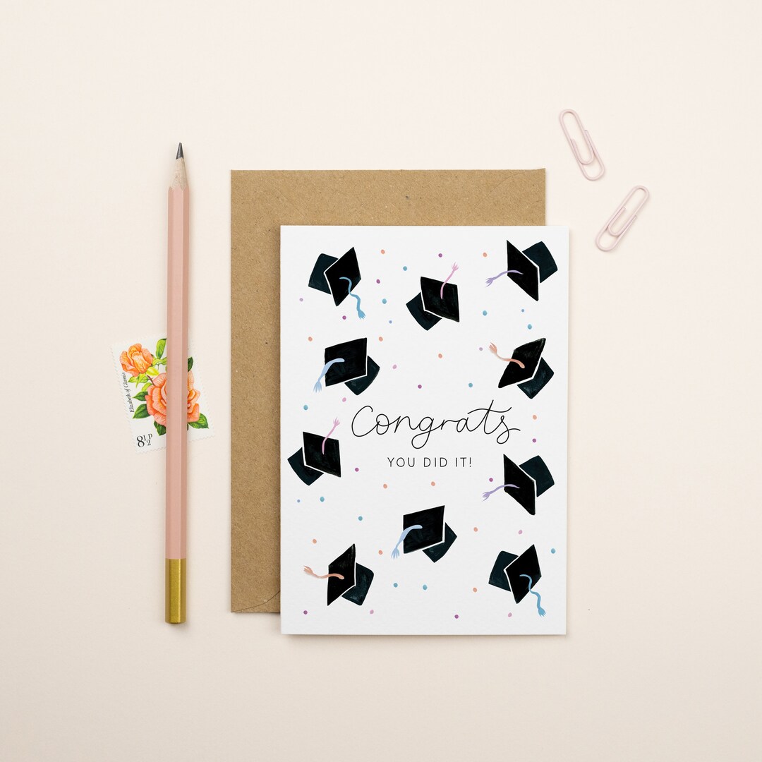 Graduation Card | Congratulations | You Did It - Etsy UK