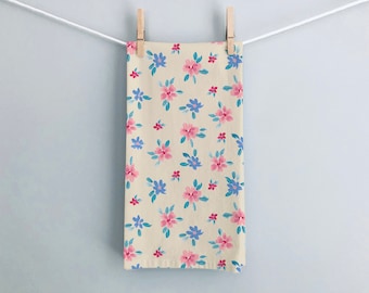 Luxury Ditsy Floral Tea Towel | Cotton Tea Towel | Kitchen Towel | Homeware | New Home Gift