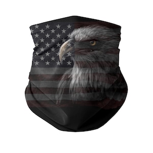 American Eagle Neck Gaiter: Adjustable Face Covering Scarf