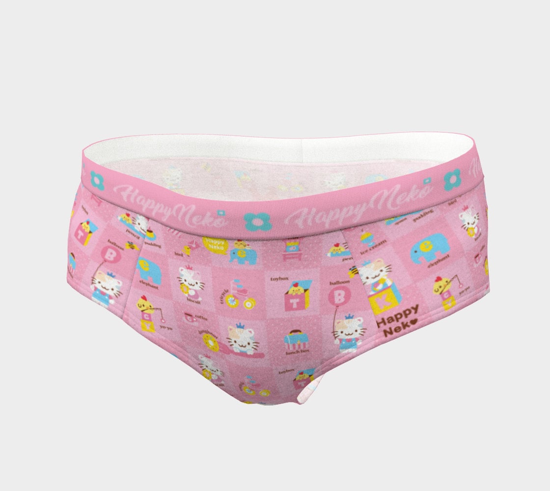 Cute Girly Cotton Underwear Female cat Ears Kawaii Anime Panties Sexy Low  Waist Student Seamless Briefs Underwear (Color : 5, Size : 1pc) :  : Clothing, Shoes & Accessories