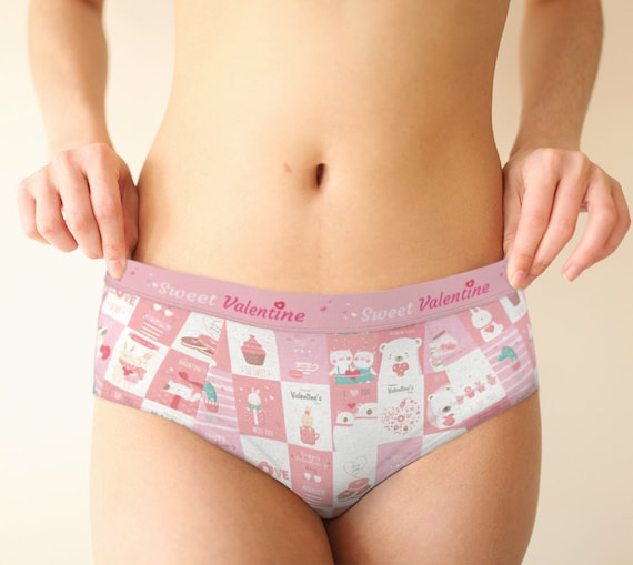 Sweet Valentine Retro Hipster Sexy Cute Panties, Sexy Lingerie