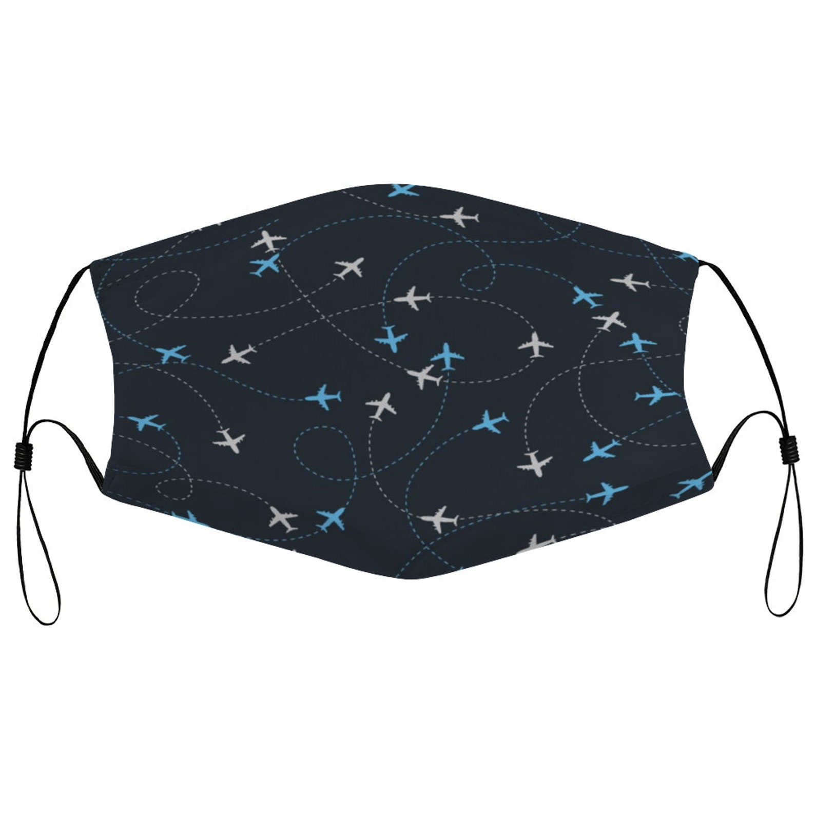 Airplane Face Mask Plane Aeroplane 3 Layer With TWO PM2.5 Etsy