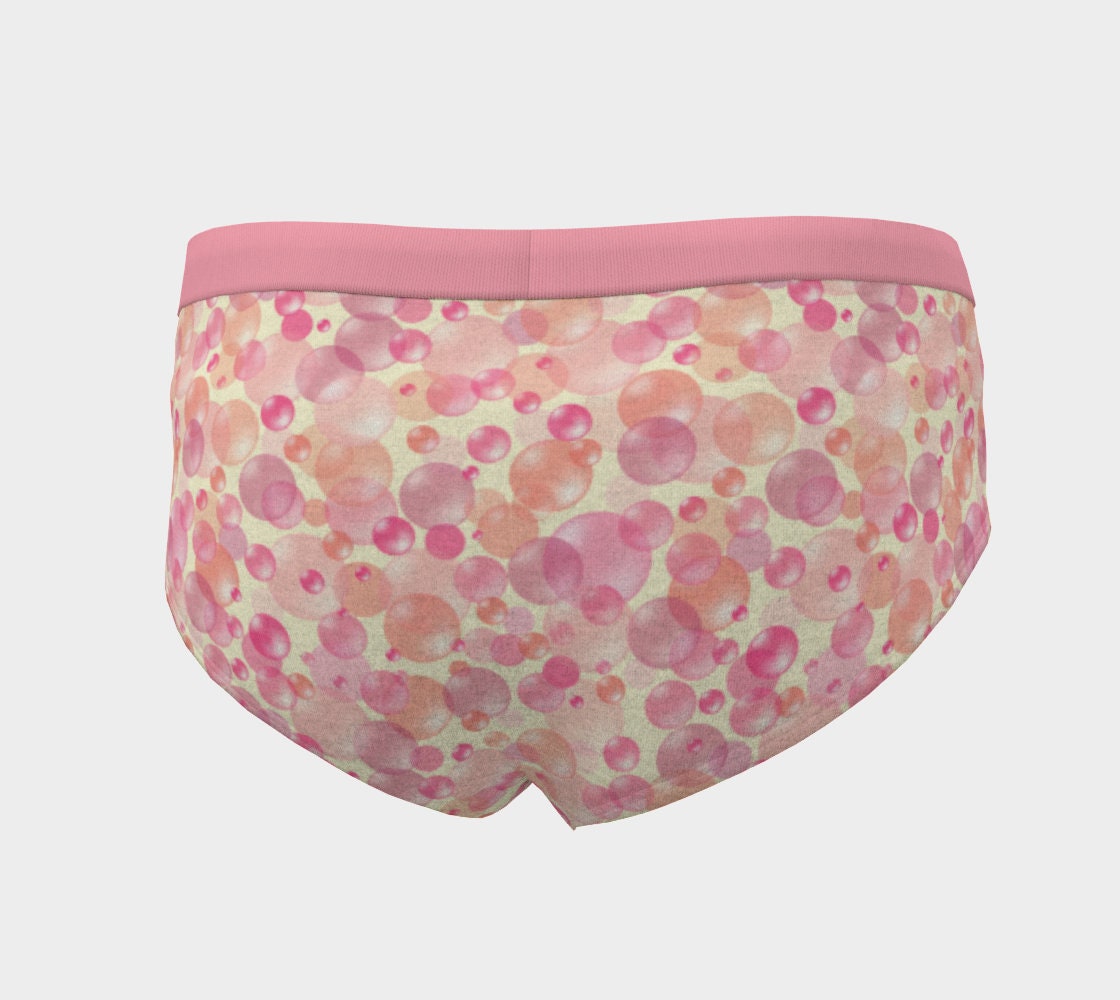 Pink bubbles cute womens underwear custom panties sexy Etsy