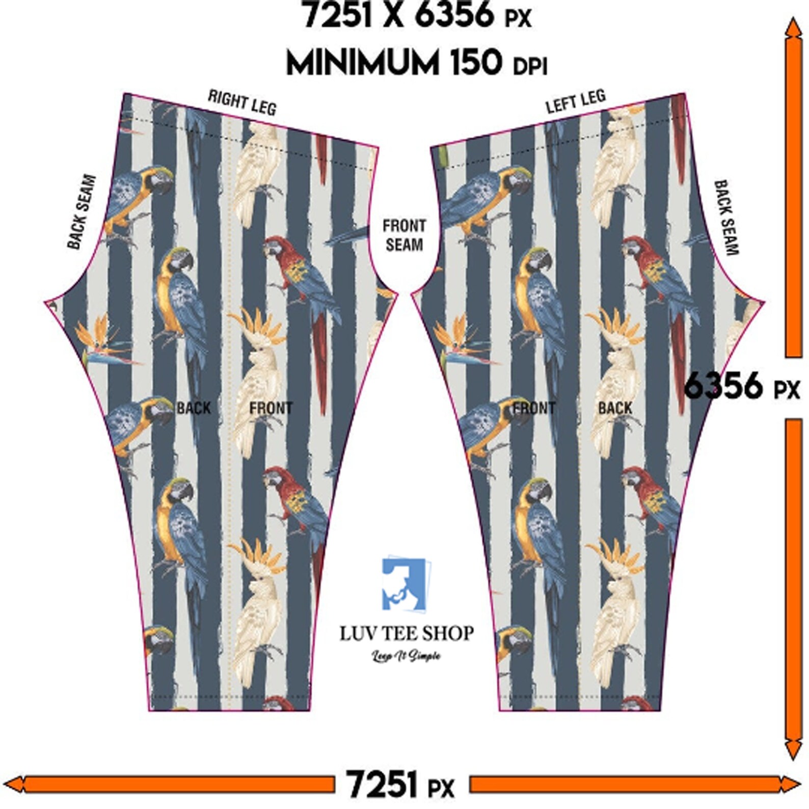nike parrot leggings