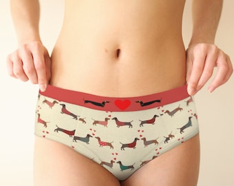 YIPOO Weiner Dog Womens Underwear Brief Panty Novelty Fun Crazy Supersoft Comfort Bikini YIPOO Weiner Dog Womens Underwear Brief Panty Novelty Fun Crazy Supersoft Comfort Bikini