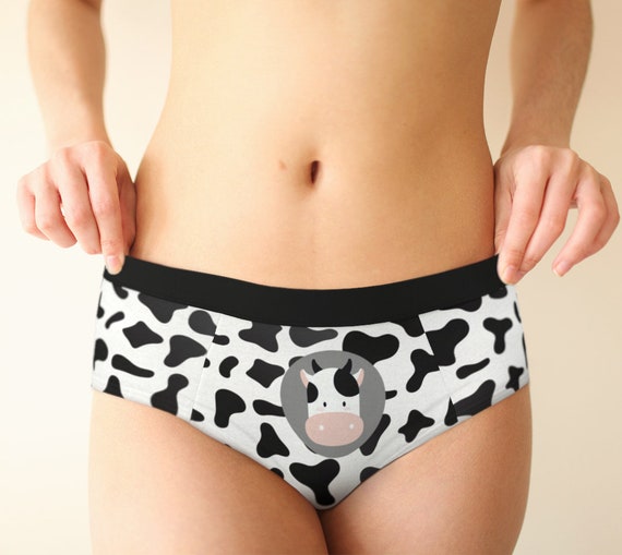 Moo Moo Cow Cheeky Hipster Panties for Women, Xs-xl/custom Sizes Womens  Underwear, Cute Sexy Vegan Lingerie Panties -  Denmark