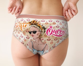 Frau in unterwäsche selfie