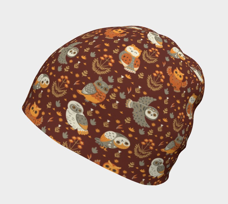 Brown Owl Pattern slouchy custom beanie women bestseller women toque toddler girl hats toboggan hat men cozy hat kids headwear