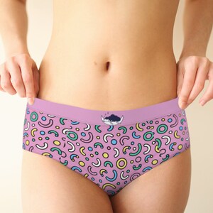 Selfie Queen Mid Waist Retro Hipster Panties for Women, Xs-xl