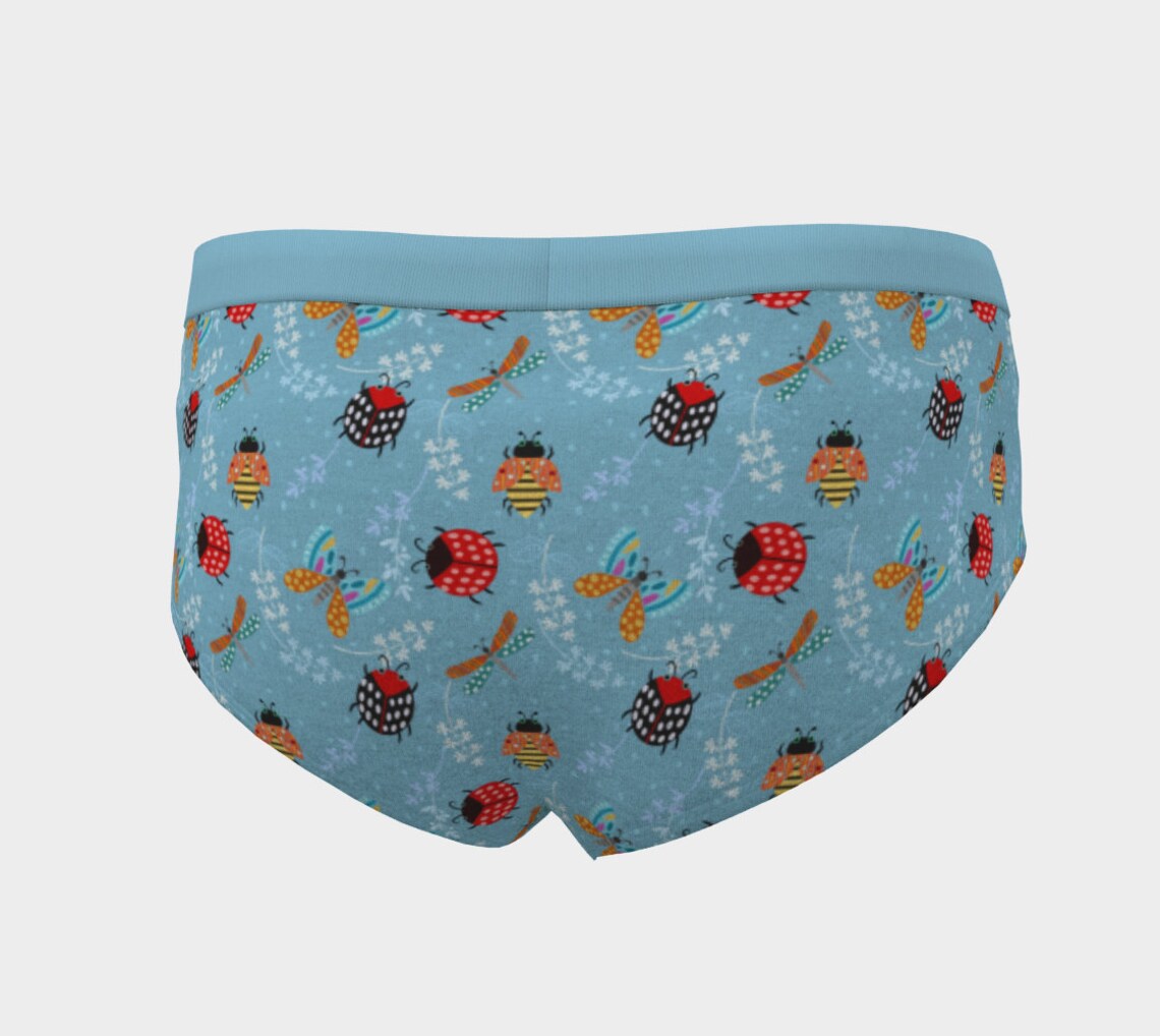 Bug pattern mid waist hipster panties XL/custom sizes womens Etsy