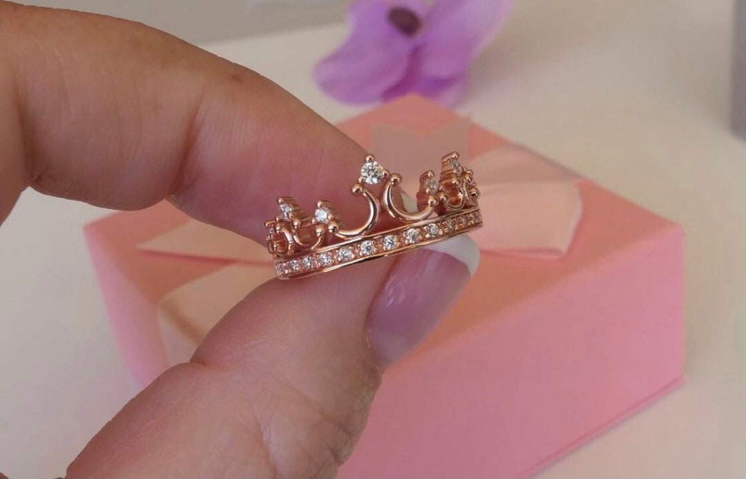 Rose gold shop crown ring