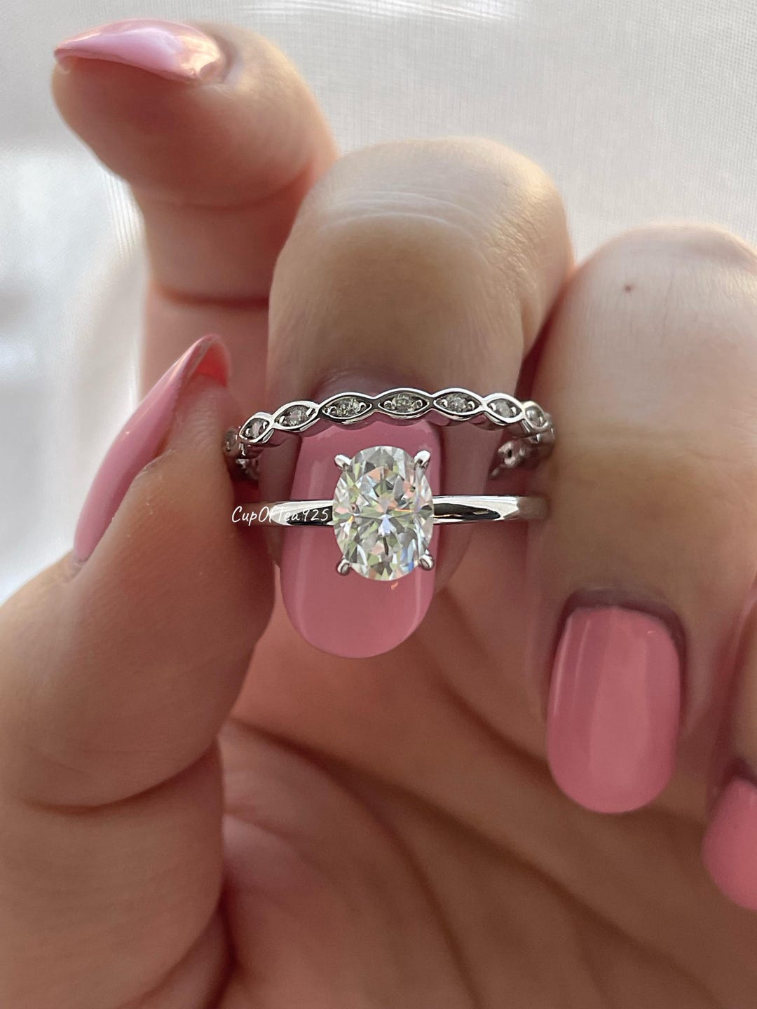 Yellow Gold Vermeil, Rose Gold Vermeil, Sterling Silver 925 Bridal