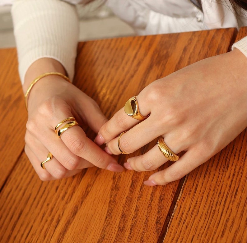 18K Gold Vermeil Ring 50/% Off Promo SALE