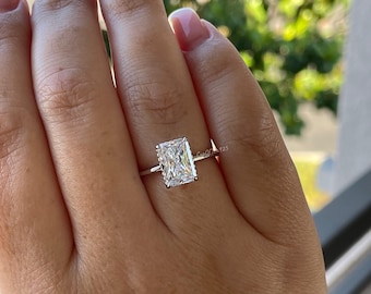 La Halo Bague de fiançailles en argent sterling 925