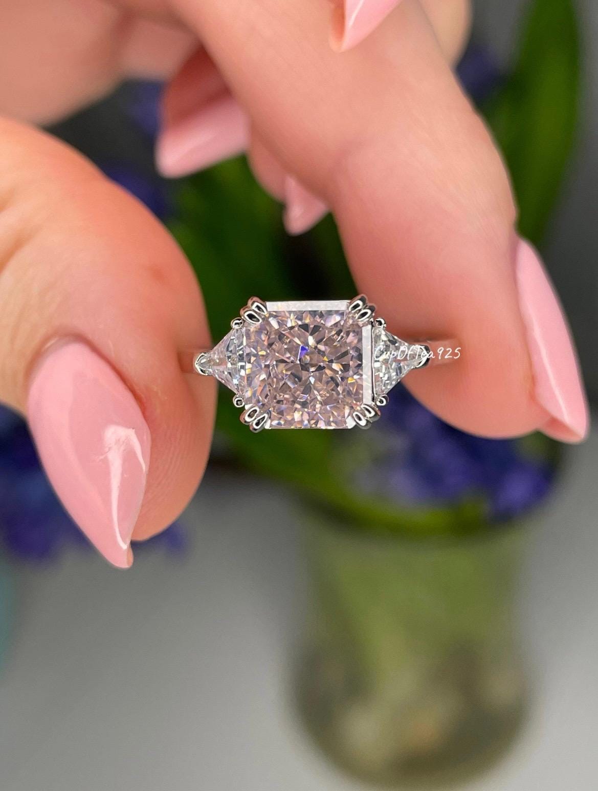 Cz Simulated Diamond Etsy Canada