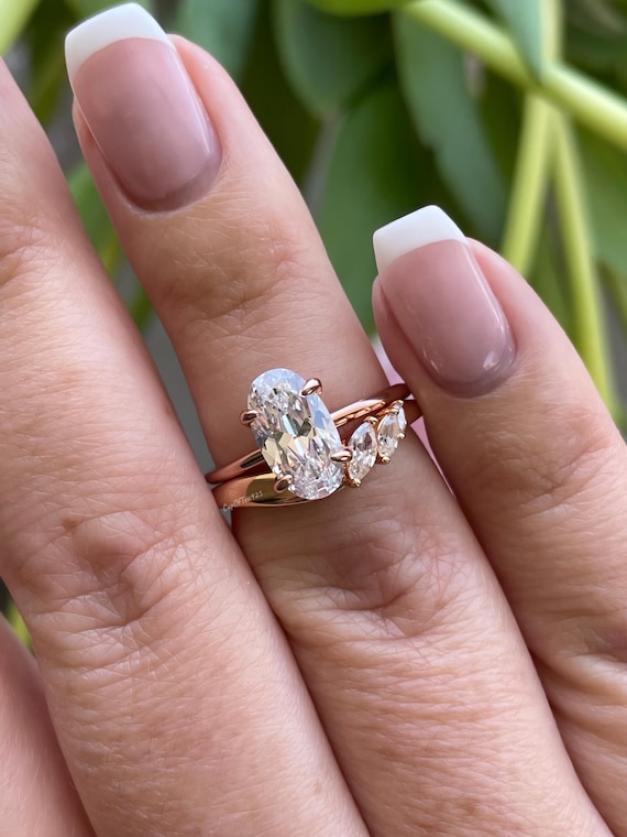 Anello Fidanzamento Anello Sottile Oro Rosa Anelli Fidanzamento