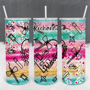 Personalized Phlebotomist Tumbler, Vacuum Insulated Stainless Steel Cup