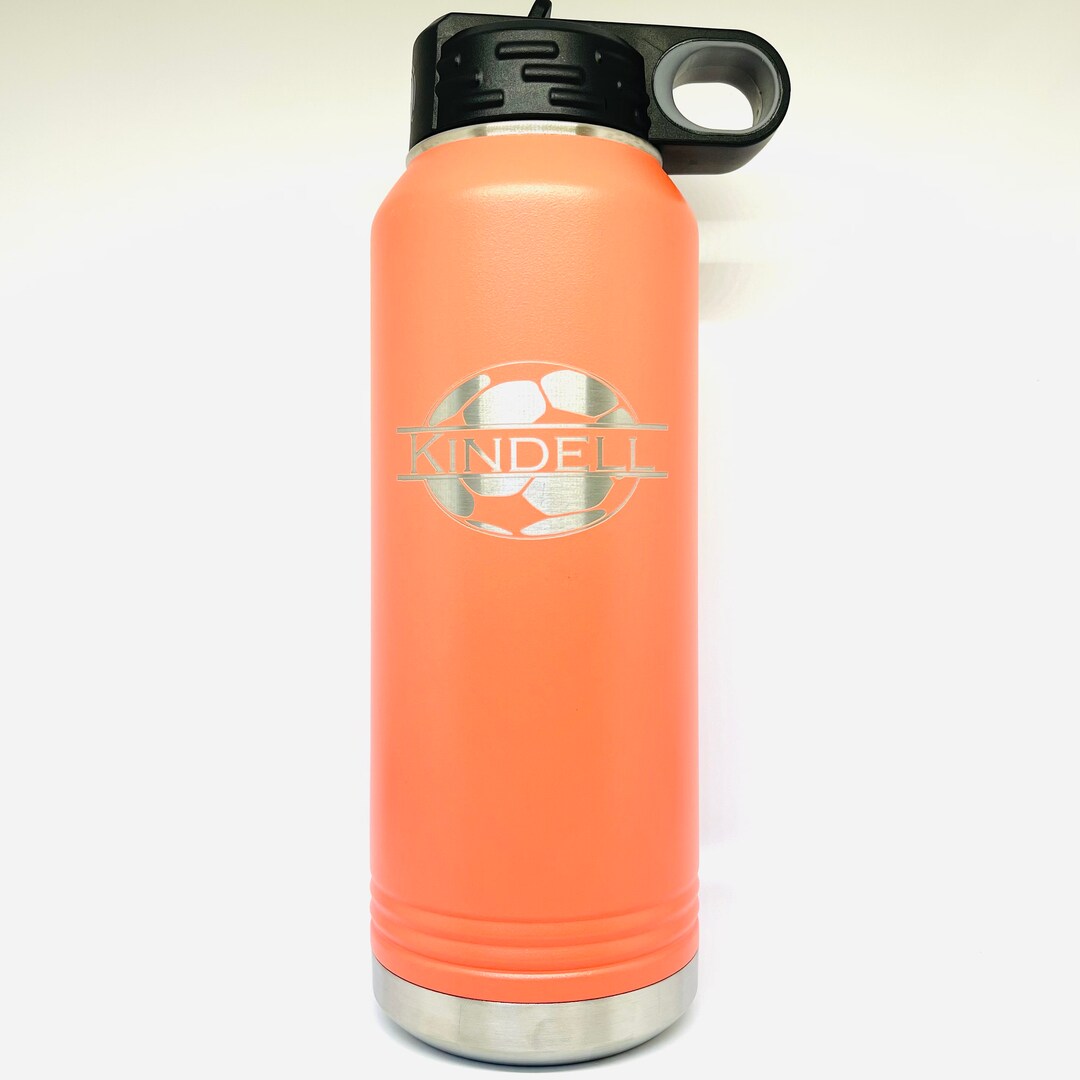 Personalized Sports Insulated Water Bottle, Laser Engraved Stainless ...