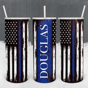Police Women Sublimated Tumbler, Insulated Tumbler for First Responders, Back The Blue, Thin Blue Line, Police Captain Appreciation, Chief