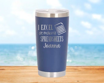 Vaso térmico personalizado para contable, regalo para CPA