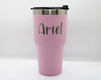20 oz Stainless Steel Insulated RTIC Tumbler Personalized With Laser Engraved Name | Free double sided engraving | Nurse Gift