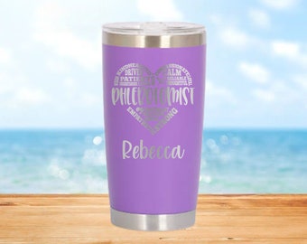 Personalized Tumbler for Phlebotomist, Retirement, Gift for Staff, Grad Student, Veins, Needles, Lab Technician, Assistant, Blood Work, PBT