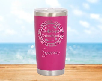 Personalized Radiology Technologist Cup, Radiologist Gift, Radiology Tech Tumbler, Radiology Assistant, Radiology Gift, Xray Tech, MRI Tech