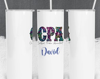 Vaso personalizado para contable, regalo de jubilación para contador público certificado, empleado del mes, trabajador de hoja de cálculo, regalo de copa para contadora