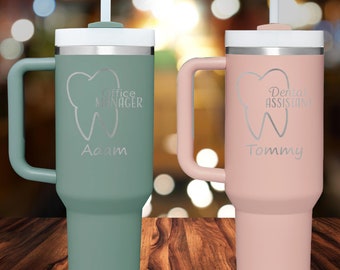 Orthodontist Laser Engraved Mug with Handle, Gift for Dental Surgeon, DMD, Appreciation Gift for Dental Staff, Retirement Gift for Dentist