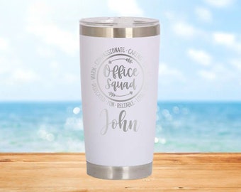 Personalized Office Tumbler, Insulated Office Team, Mug for Employees, Gift for Employee, Travel Mug, Co-Worker Gift, Birthday Gift, Staff