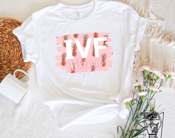 IVF Mom Neon Pineapple - PNG Design for Sublimation, IVF, Infertility, Pregnancy Sublimation Instant Download