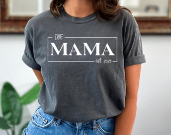 IVF Mama Mom Opgericht in 2024 Simple Line Art - PNG en SVG voor sublimatie, IVF, onvruchtbaarheid, zwangerschap Sublimatie Instant Download