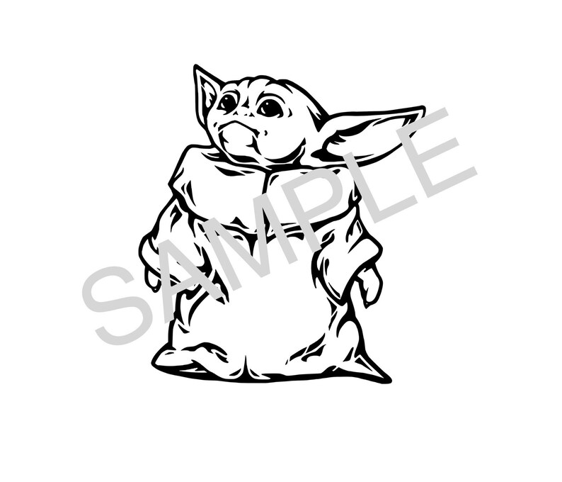 Download Baby Yoda Design Instant Digital Download .svg .psd .pdf | Etsy